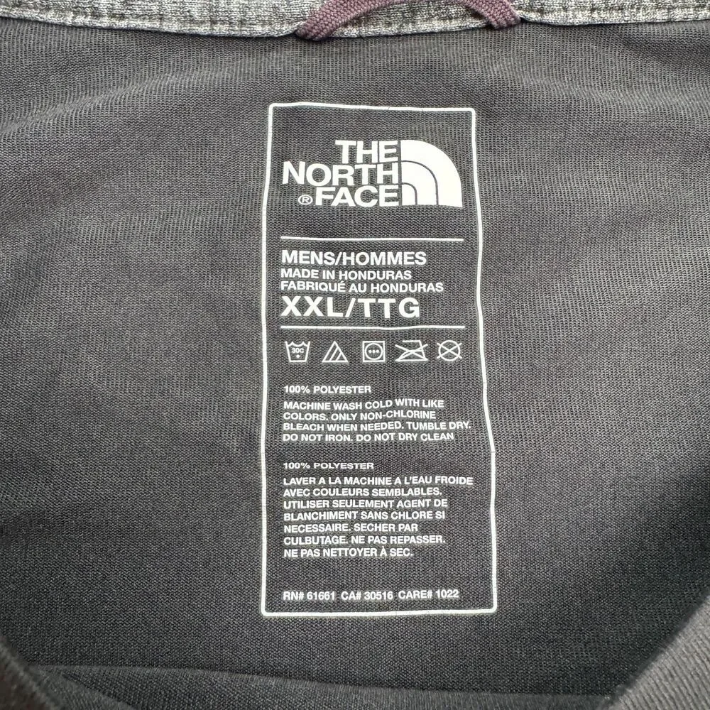 The North Face Reaxion Amp Athletic Fit Logo T-Shirt Mens XL Gray Crew Neck Tee